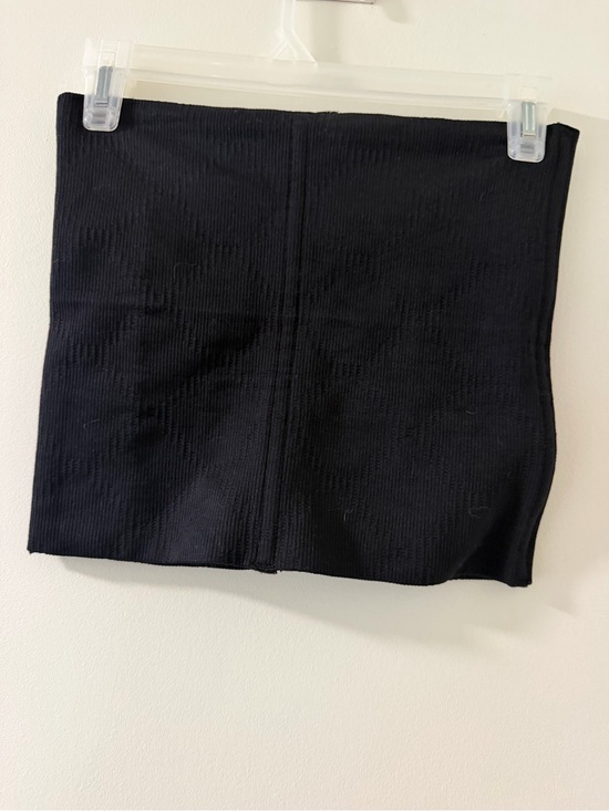 Other Dresses & Skirts - Unbranded Ribbed Mini Skirt Women M Black Like New Fitted Stretch Short Skirt